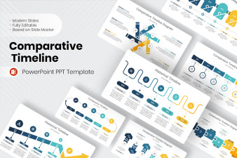 Comparative Timeline PowerPoint Template